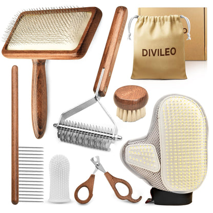 Premium Pet Grooming Kit – Brush, Comb & Nail Care