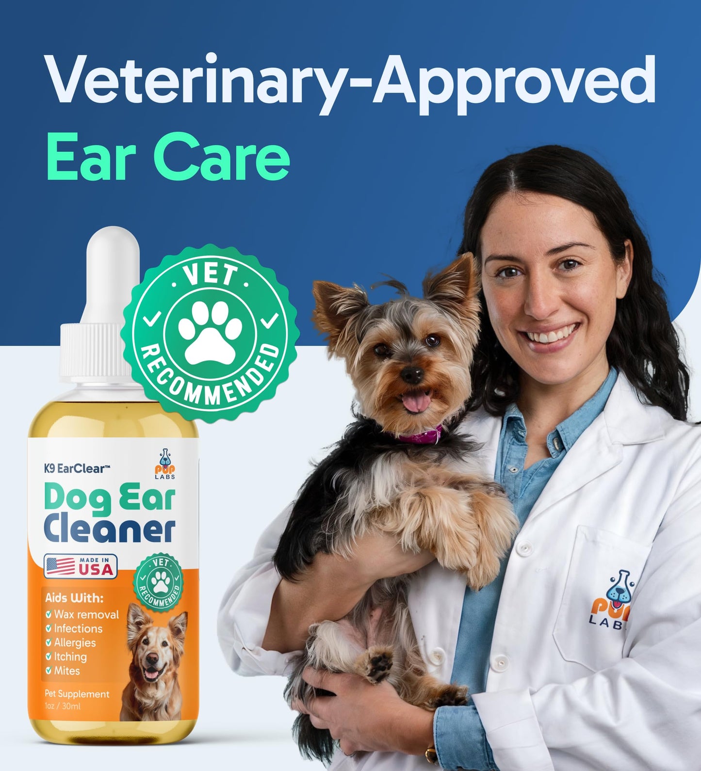Natural Dog Ear Cleaner – Infection & Irritation Relief