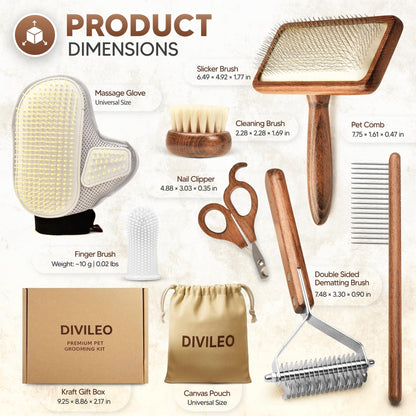 Premium Pet Grooming Kit – Brush, Comb & Nail Care